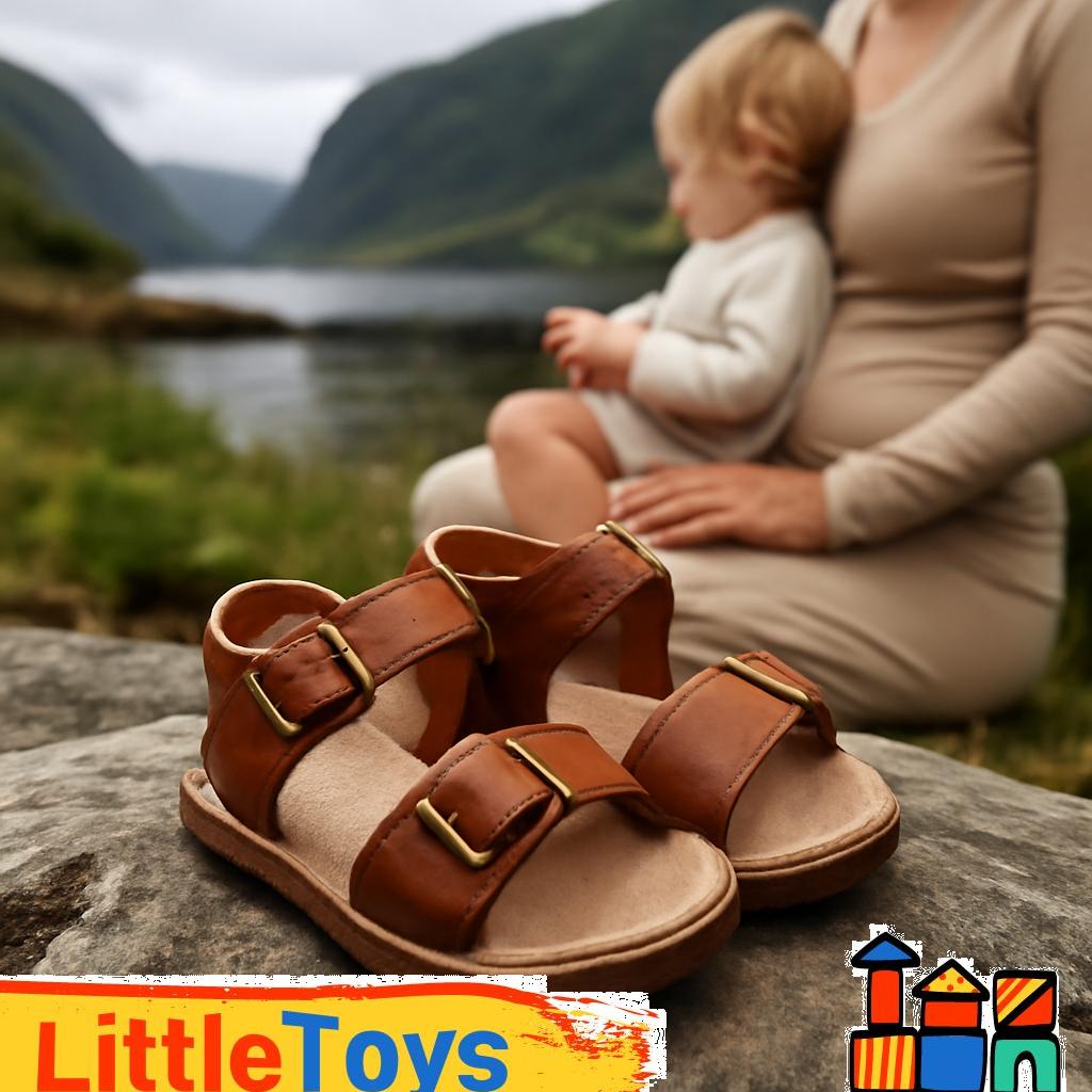 ALT Text: Bunte und bequeme Kleinkind-Sandalen aus weichem Material, perfekt für kleine Füße von Babys und Kleinkindern.